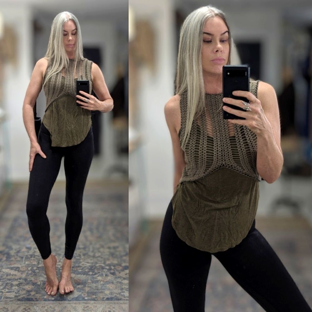 Black Dress Berlin Crochet Tank
